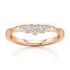 Thumbnail Image 1 of J'Lure Lab-Grown Diamond Scalloped Wedding Band 1/8 ct tw 18K Rose Gold