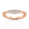 Thumbnail Image 1 of J'Lure Lab-Grown Diamond Scalloped Wedding Band 1/6 ct tw 18K Rose Gold