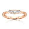 Thumbnail Image 1 of J'Lure Lab-Grown Diamond Scalloped Wedding Band 1/6 ct tw 18K Rose Gold