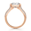 Thumbnail Image 2 of J'Lure Lab-Grown Diamond Shield Step-Cut Engagement Ring 3-3/8 ct tw 18K Rose Gold