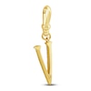 Thumbnail Image 2 of Charm'd by Lulu Frost Diamond Letter V Charm 1/15 ct tw Pavé Round 10K Yellow Gold