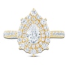 Thumbnail Image 3 of Pnina Tornai Pear-Shaped Diamond Double Halo Engagement Ring 1-5/8 ct tw 14K Yellow Gold