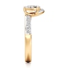 Thumbnail Image 3 of J'Lure Pear Step-Cut Lab-Grown Diamond Contour Wedding Band 3/4 ct tw 18K Yellow Gold