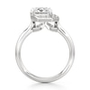 Thumbnail Image 2 of J'Lure Radiant Brilliant-Cut Lab-Grown Diamond Half-Halo Engagement Ring 3-1/6 ct tw 18K White Gold