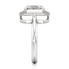 Thumbnail Image 3 of J'Lure Radiant Brilliant-Cut Lab-Grown Diamond Half-Halo Engagement Ring 3-1/6 ct tw 18K White Gold
