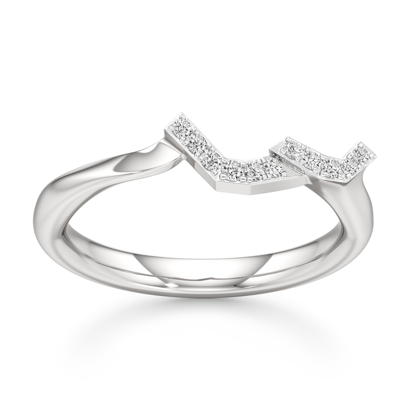 Main Image 1 of J'Lure Lab-Grown Diamond Wedding Band 1/15 ct tw 18K White Gold