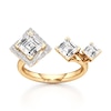 Thumbnail Image 1 of J'Lure Carre Step-Cut Lab-Grown Diamond Engagement Ring 2-1/6 ct tw 18K Yellow Gold