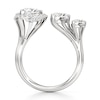 Thumbnail Image 2 of J'Lure Trillion Curved Brilliant-Cut Lab-Grown Diamond Engagement Ring 2-1/5 ct tw 18K White Gold