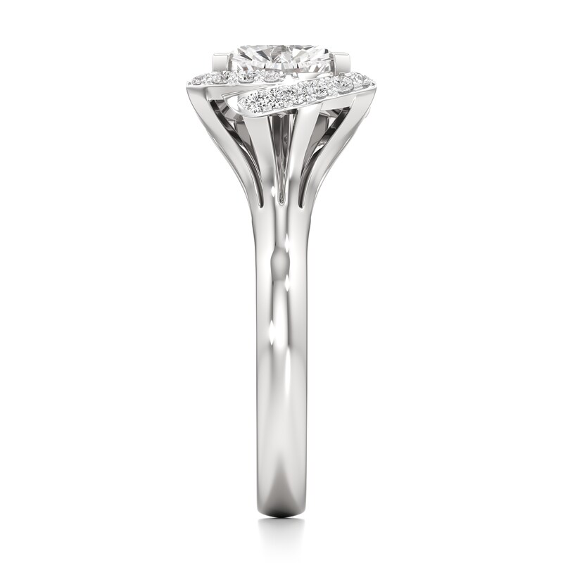 Main Image 3 of J'Lure Trillion Curved Brilliant-Cut Lab-Grown Diamond Engagement Ring 2-1/5 ct tw 18K White Gold