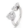 Thumbnail Image 4 of J'Lure Trillion Curved Brilliant-Cut Lab-Grown Diamond Engagement Ring 2-1/5 ct tw 18K White Gold