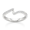 Thumbnail Image 1 of J'Lure Lab-Created Diamond Contour Wedding Band 1/3 ct tw 18K White Gold