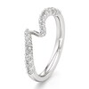 Thumbnail Image 4 of J'Lure Lab-Created Diamond Contour Wedding Band 1/3 ct tw 18K White Gold