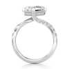 Thumbnail Image 2 of J'Lure Imperial-Emerald Step-Cut Lab-Grown Diamond Bypass Engagement Ring 3-1/2 ct tw 18K White Gold
