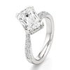 Thumbnail Image 4 of J'Lure Imperial-Emerald Step-Cut Lab-Grown Diamond Bypass Engagement Ring 3-1/2 ct tw 18K White Gold