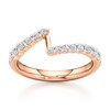 Thumbnail Image 1 of J'Lure Lab-Grown Diamond Contour Wedding Band 3/8 ct tw 18K Rose Gold