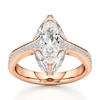 Thumbnail Image 1 of J'Lure Moval Old-Cut Lab-Grown Diamond Engagement Ring 2-1/4 ct tw 18K Rose Gold