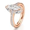 Thumbnail Image 4 of J'Lure Moval Old-Cut Lab-Grown Diamond Engagement Ring 2-1/4 ct tw 18K Rose Gold