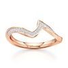 Thumbnail Image 1 of J'Lure Lab-Grown Diamond Contour Wedding Band 1/5 ct tw 18K Rose Gold