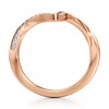 Thumbnail Image 2 of J'Lure Lab-Created Diamond Contour Wedding Band 1/5 ct tw 18K Rose Gold