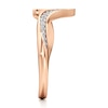 Thumbnail Image 3 of J'Lure Lab-Created Diamond Contour Wedding Band 1/5 ct tw 18K Rose Gold