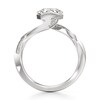 Thumbnail Image 2 of J'Lure Octagon Step-Cut Lab-Created Diamond Bypass Engagement Ring 2-1/6 ct tw 18K White Gold