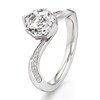 Thumbnail Image 4 of J'Lure Octagon Step-Cut Lab-Created Diamond Bypass Engagement Ring 2-1/6 ct tw 18K White Gold