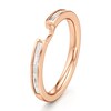 Thumbnail Image 4 of J'Lure Baguette-Cut Lab-Grown Diamond Contour Wedding Band 3/8 ct tw 18K Rose Gold