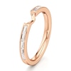 Thumbnail Image 4 of J'Lure Baguette-Cut Lab-Grown Diamond Contour Wedding Band 3/8 ct tw 18K Rose Gold
