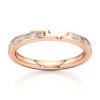 Thumbnail Image 1 of J'Lure Baguette-Cut Lab-Grown Diamond Contour Wedding Band 3/8 ct tw 18K Rose Gold