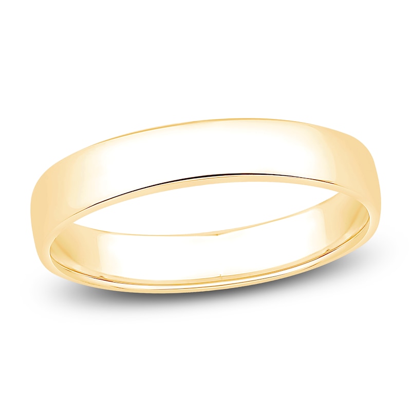 Comfort Fit Wedding Band 10K Gold 4mm Size 7