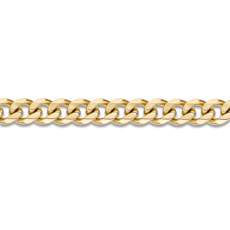 Main Image 2 of Curb Chain Necklace & Bracelet Gift Set Yellow Ion-Plated Stainless Steel