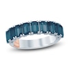 Thumbnail Image 1 of Pnina Tornai Octagon-Cut London Blue Topaz Anniversary Ring 14K White Gold