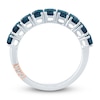 Thumbnail Image 4 of Pnina Tornai Octagon-Cut London Blue Topaz Anniversary Ring 14K White Gold