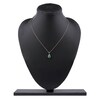 Thumbnail Image 7 of Pear-Shaped Natural Emerald Pendant Necklace 1/6 ct tw 14K Yellow Gold