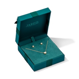 Heart-Shaped Lab-Grown Diamond Gift Set 1 ct tw 14K Yellow Gold