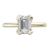 Thumbnail Image 3 of Certified Emerald-Cut Diamond Solitaire Engagement Ring 2 ct tw 18K Yellow Gold (SI2/G)