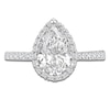 Thumbnail Image 3 of Pear-Shaped Lab-Grown Diamond Halo Engagement Ring 2-3/4 ct tw Platinum