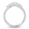 Thumbnail Image 2 of Storied Diamond Desert Sands of Eternity Pear-Shaped & Round-Cut Contour Anniversary Ring 5/8 ct tw Platinum