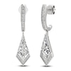 Thumbnail Image 2 of J'Lure Kite Step-Cut Lab-Grown Diamond Dangle Earrings 2-1/5 ct tw 14K White Gold