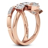 Thumbnail Image 3 of J'Lure Oval Portrait-Cut & Lozenge Step-Cut Lab-Grown Diamond Ring 2-1/8 ct tw 14K Rose Gold