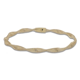 Italia D'Oro Twisted Stretch Bracelet 14K Yellow Gold