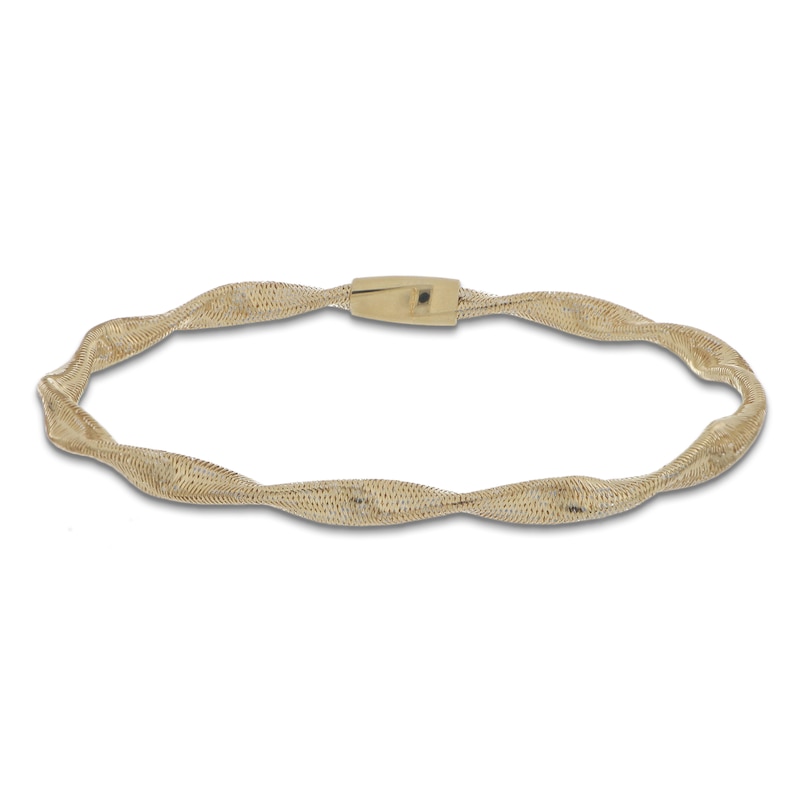 Main Image 1 of Italia D'Oro Twisted Stretch Bracelet 14K Yellow Gold