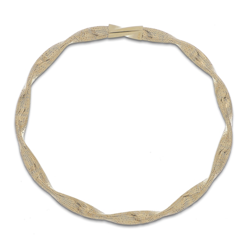 Main Image 2 of Italia D'Oro Twisted Stretch Bracelet 14K Yellow Gold
