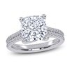 Thumbnail Image 1 of Cushion-Cut Lab-Grown Diamond Engagement Ring 3-1/4 ct tw 14K White Gold