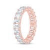 Thumbnail Image 2 of Emerald-Cut Lab-Grown Diamond Eternity Band 3-5/8 - 4-5/8 ct tw 14K Rose Gold