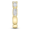 Thumbnail Image 3 of Shy Creation Baguette & Round-Cut Multi-Diamond Ring 1/5 ct tw 14K Yellow Gold SC55027009RD