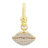 Thumbnail Image 1 of Charm'd by Lulu Frost Diamond Lips Charm 1/5 ct tw 10K Yellow Gold