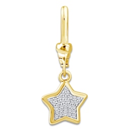 Charm'd by Lulu Frost Diamond Star Charm 1/10 ct tw 10K Yellow Gold