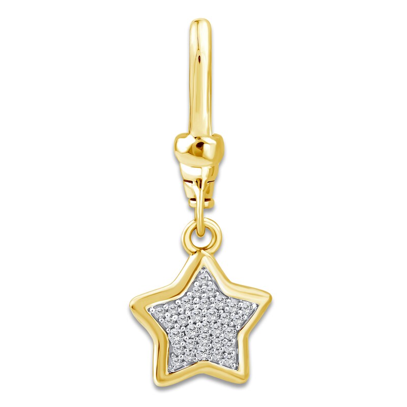 Main Image 1 of Charm'd by Lulu Frost Diamond Star Charm 1/10 ct tw 10K Yellow Gold