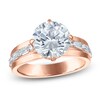 Thumbnail Image 1 of Vera Wang VOW Round-Cut Lab-Grown Diamond Engagement Ring 3-1/2 ct tw 14K Rose Gold
